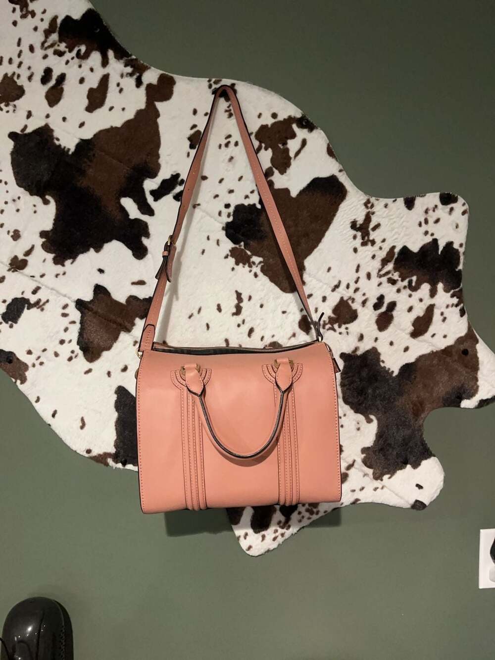 Kate Spade Saturday Pink Leather Satchel Crossbody Bag